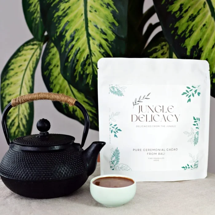 Ceremoniële Cacao uit Bali fijn gesneden 450 gram