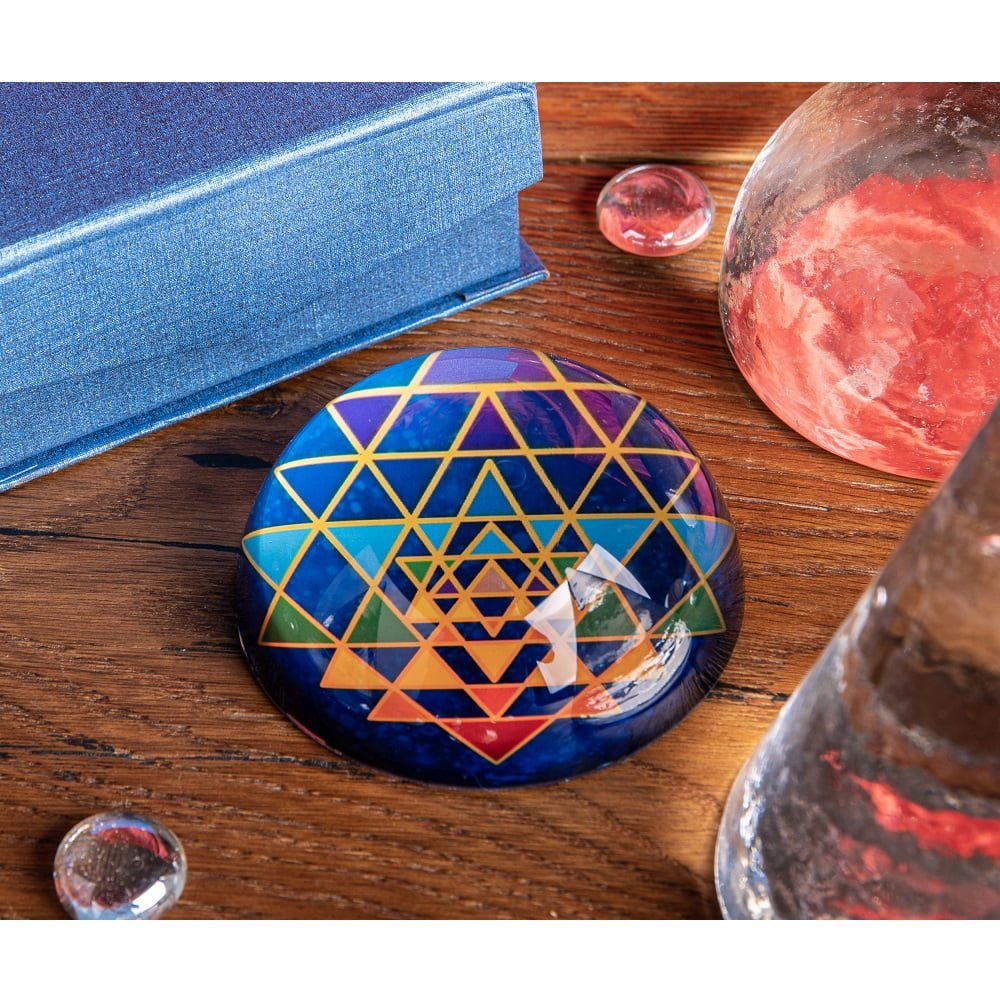 Kristallen object Sri Yantra