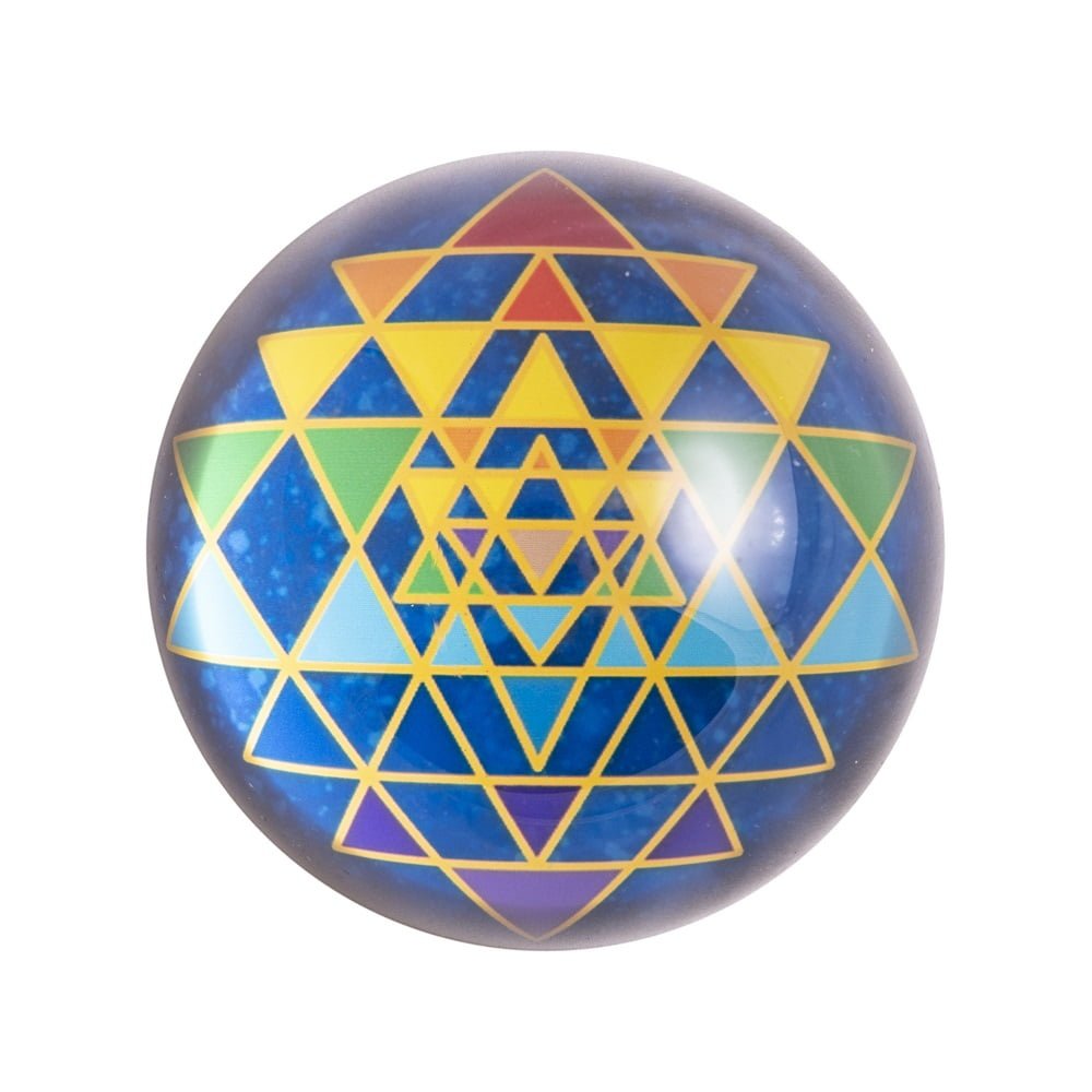 Kristallen object Sri Yantra