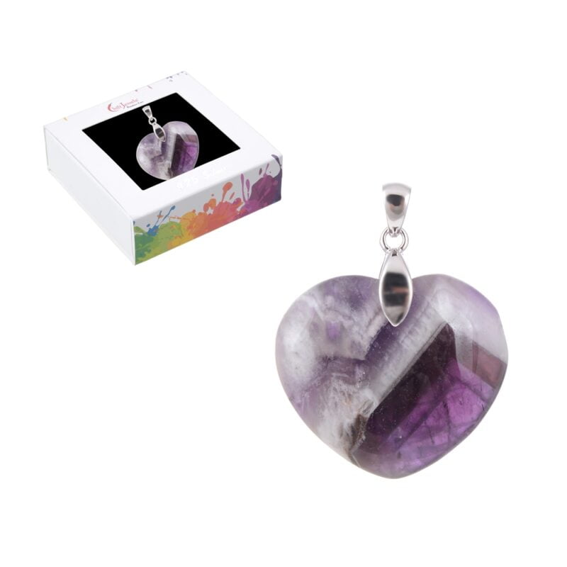 Hanger Amethist hart