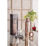 Koperen drinkfles levensbloem klein