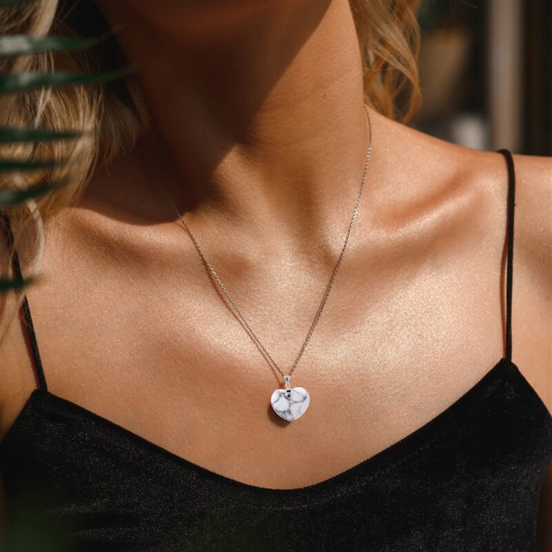 Hanger Magnesiet hart verzilverd