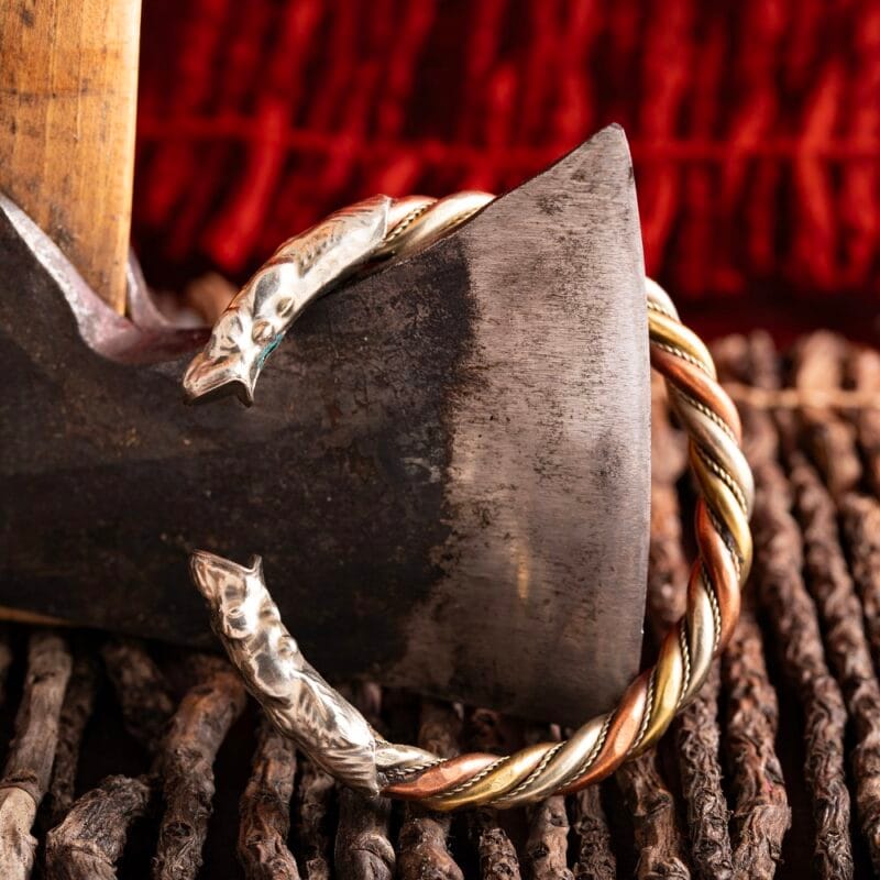 Koperen armband viking