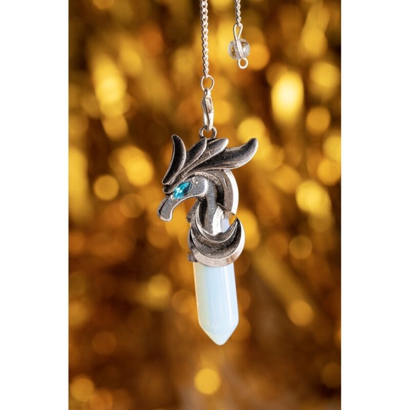 Pendel draak opaalglas