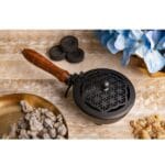 Wierookbrander met handvat Levensbloem