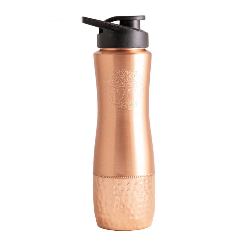 Koperen drinkfles Levensboom2