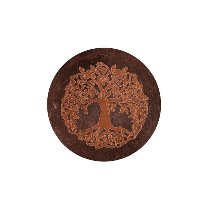 Koperen drinkfles Levensboom3