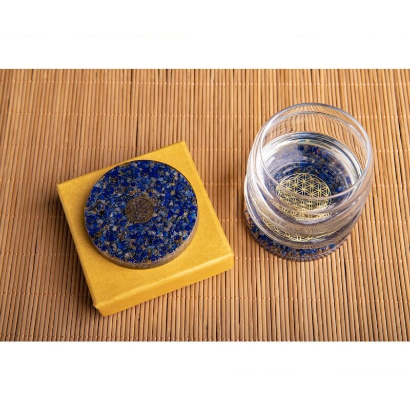 Orgonite onderzetter Lapis lazuli