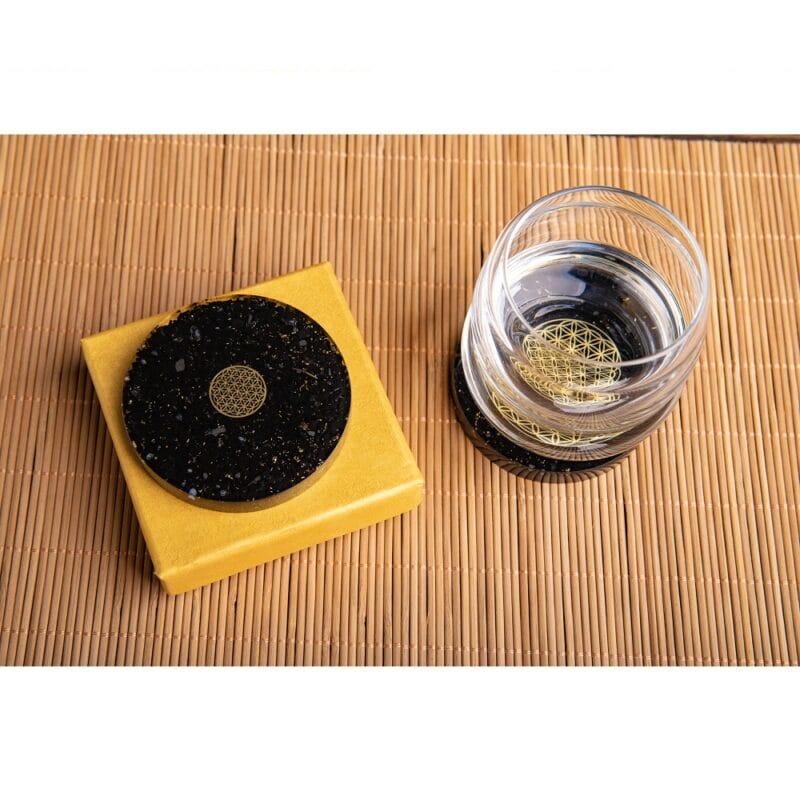 Orgonite onderzetter Shungiet