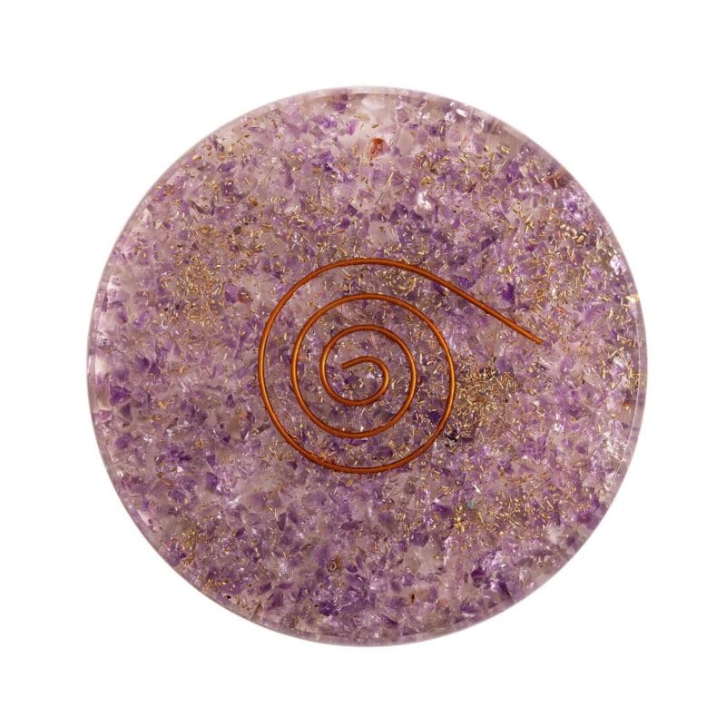 Orgonite onderzetter Amethist