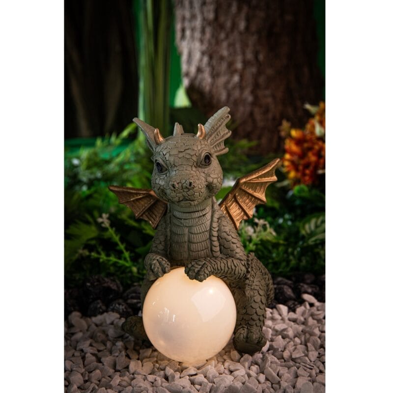 Babydraak Emu met Solarlamp