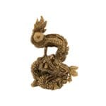 Miniatuur dansende draak messing