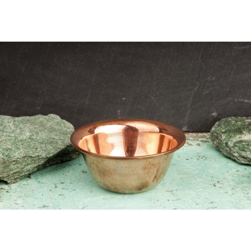 Koperen schaal glad 10,2 cm