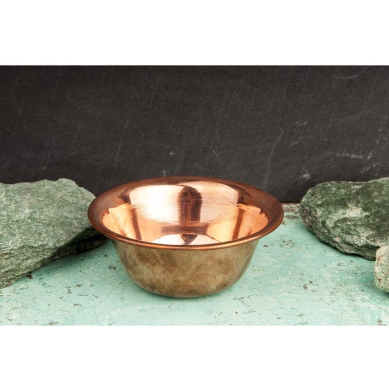 Koperen schaal glad 11,7 cm