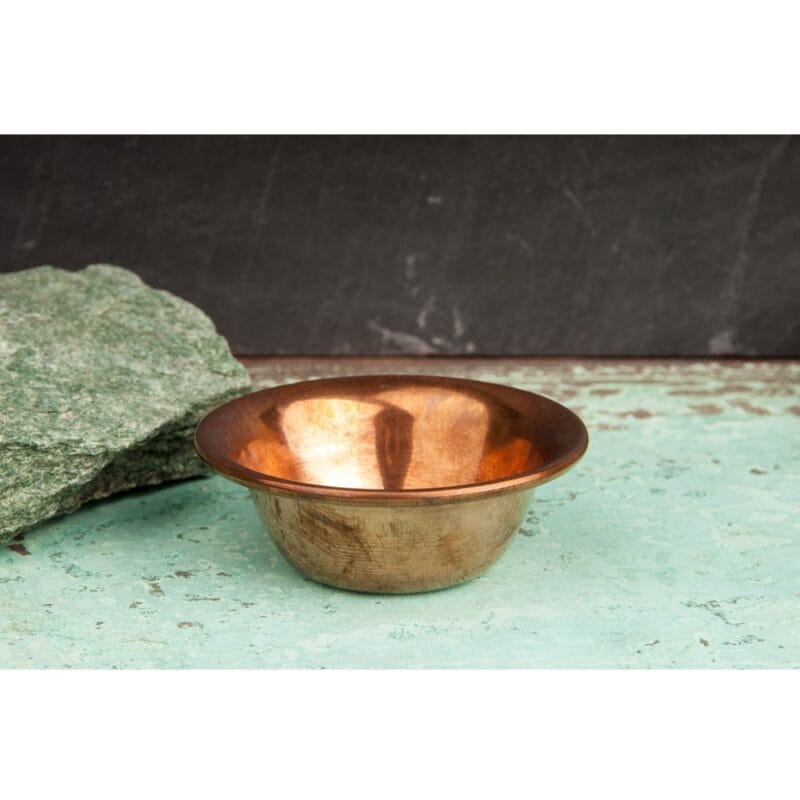 Koperen schaal glad 7,3 cm