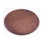 Levensbloem onderzetters Hout groot3