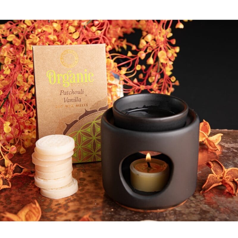 Waxmelt Patchouli Vanille met levensbloem
