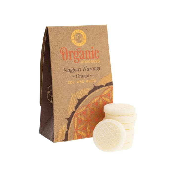 Waxmelt Sinaasappel met levensbloem