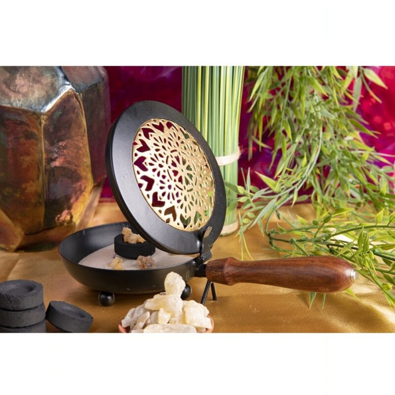 Wierookbrander Mandala met handvat