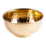 Wierookbrander schaal messing gehamerd