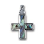 Hanger Kruis met paua schelp