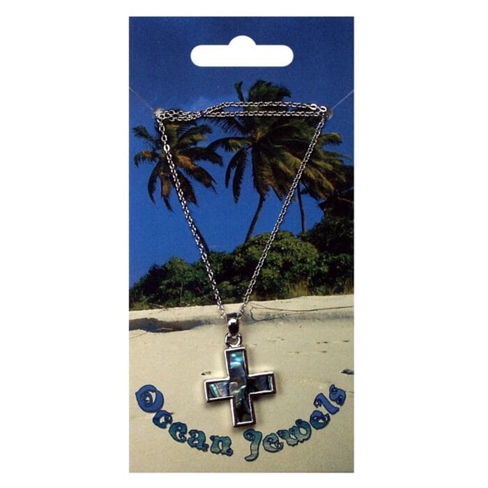 Hanger Kruis met paua schelp