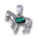 Hanger Paard met paua schelp