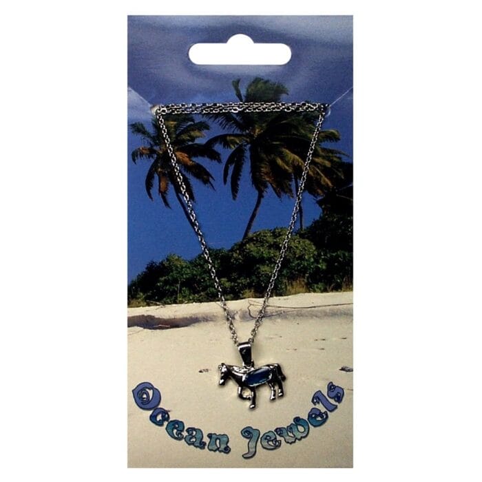 Hanger Paard met paua schelp2