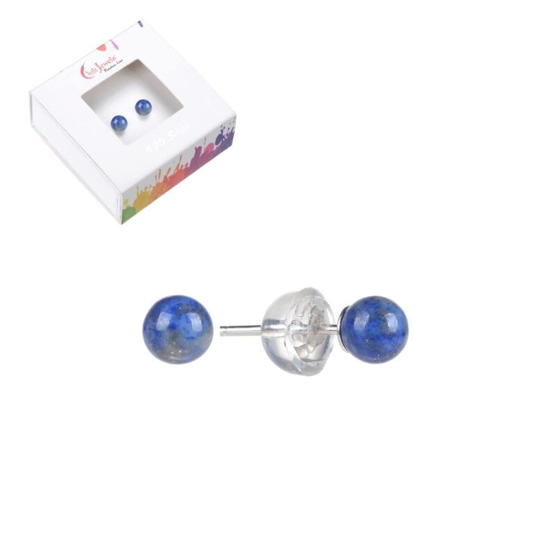 Oorbellen Lapis Lazuli 4 mm