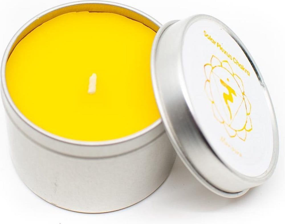 Natuurlijke Geurkaars in blik 3e Chakra – Musk