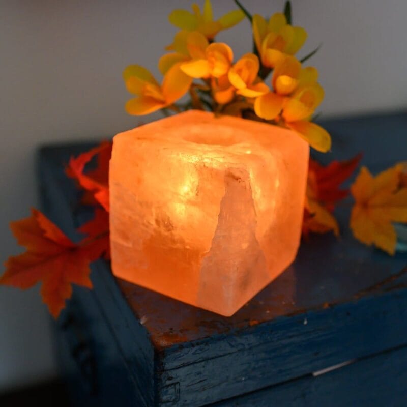 Zoutsteen Waxinelichthouder