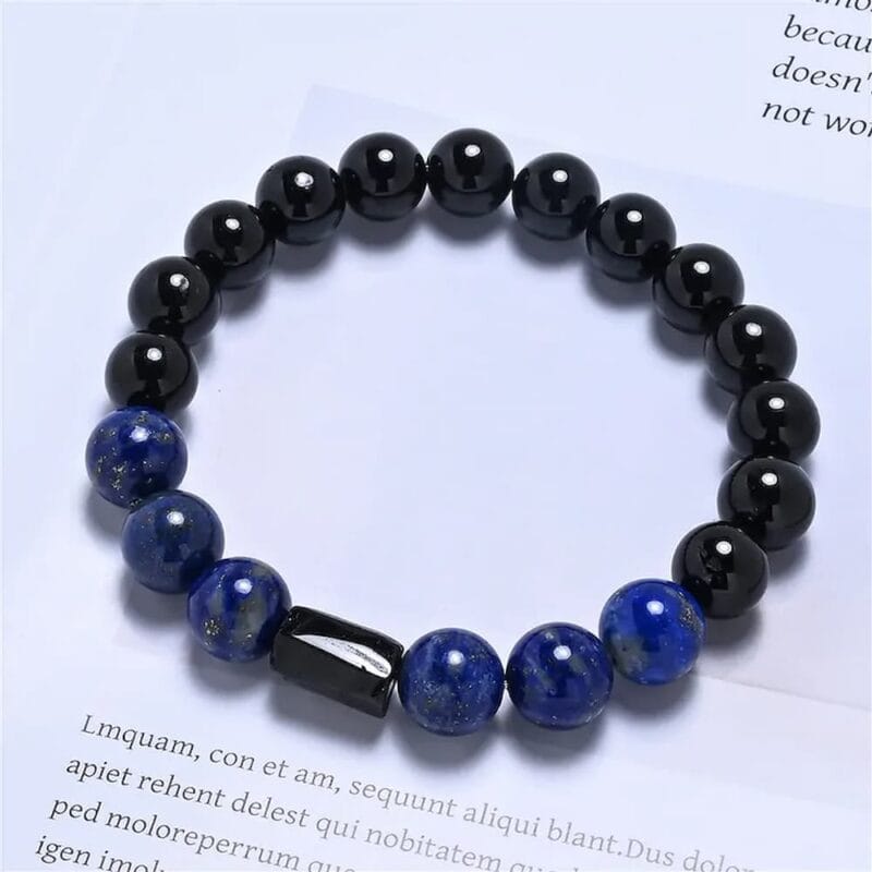 Armband Lapis Lazuli en Toermalijn 10 mm2