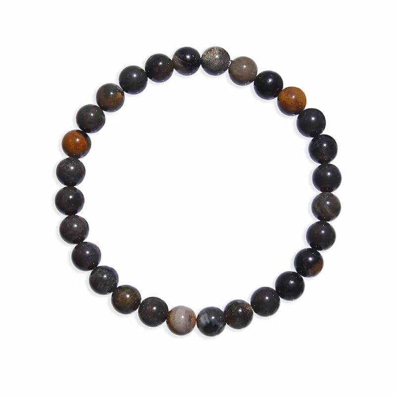 Armband Versteend Hout (zwart)
