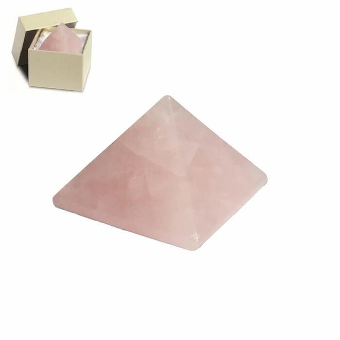 Piramide Rozenkwarts 30 mm Piramide Rozenkwarts 30 mm