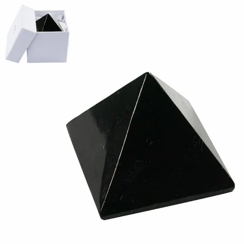 Shungiet Piramide 30 mm in geschenkdoos