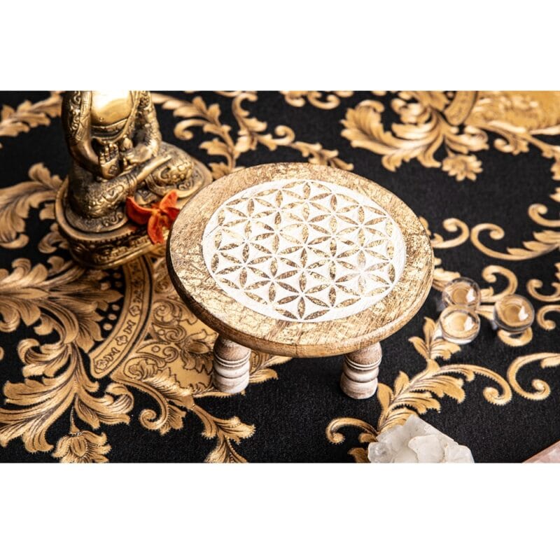 Altaartafel Levensbloem Wit Goud