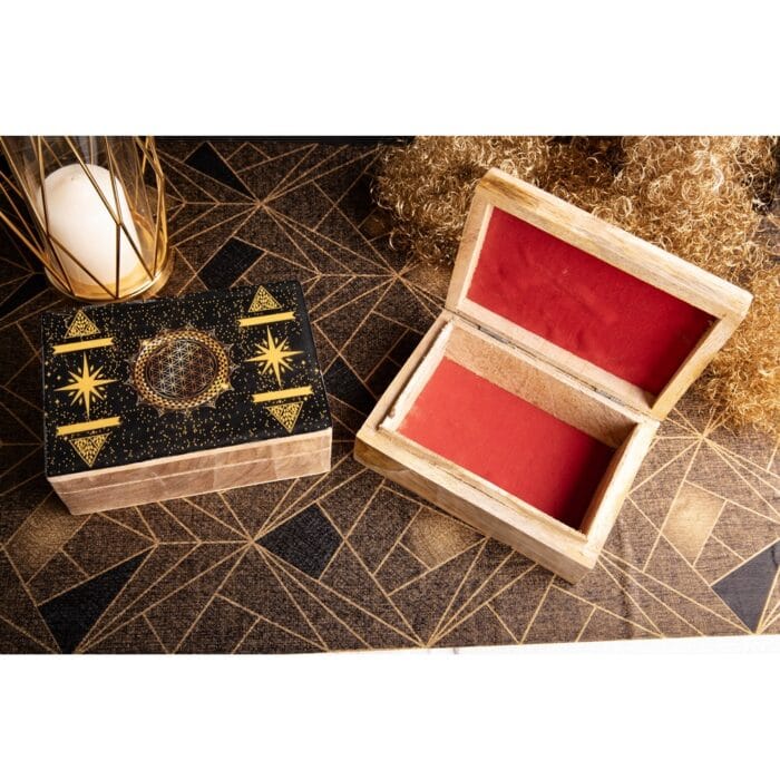 Fantasy houten doos Levensbloem2 Fantasy houten doos Levensbloem2