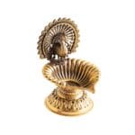 Ghee lamp Pauw Messing