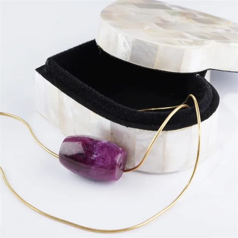 Hartvormig Schelpendoosje van Parelmoer (Pinctada maxima) – 8 x 7 cm2