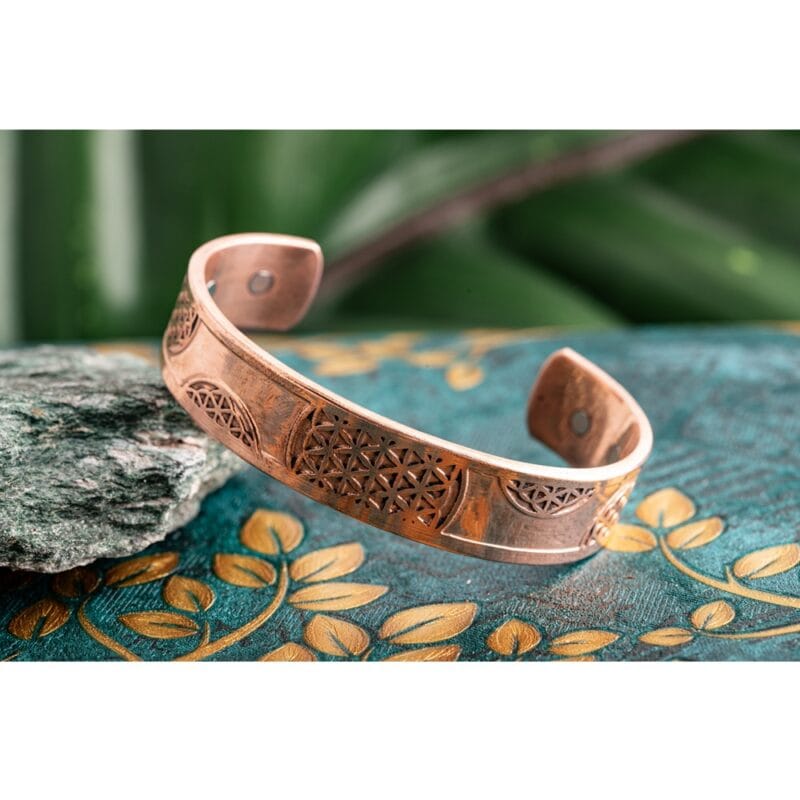 Magneet armband Levensbloem groot