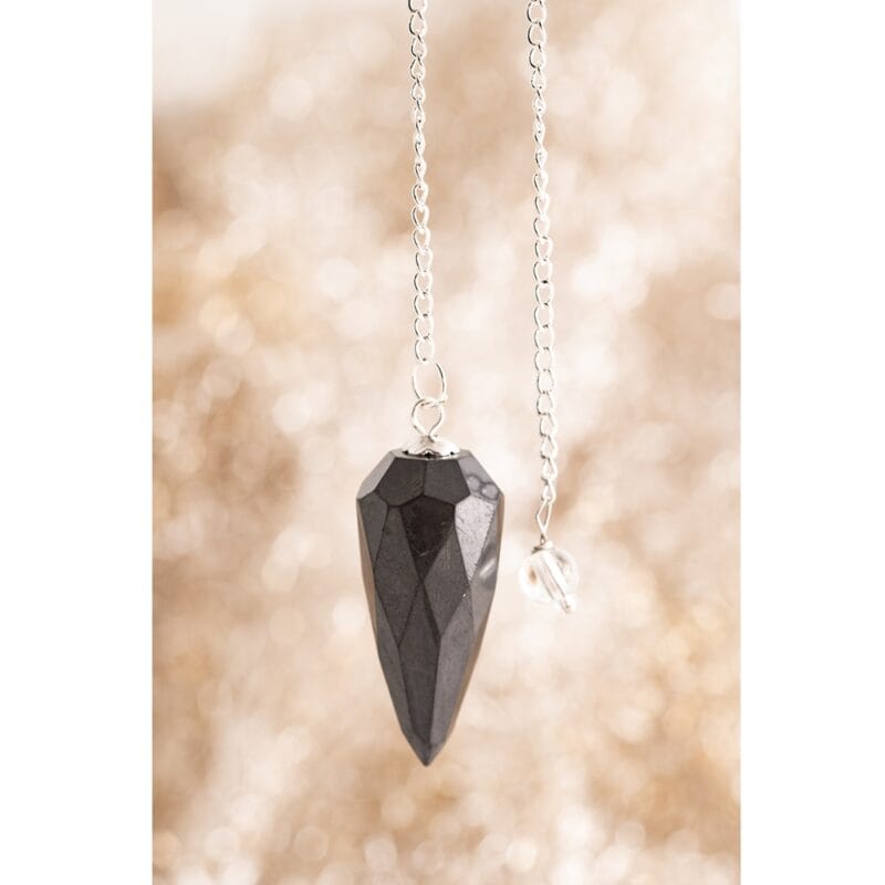 Pendel Shungiet druppel achtkant2