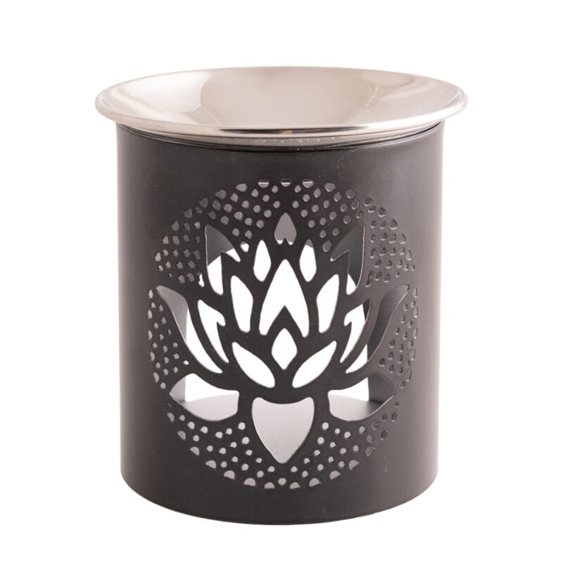 Wierookbrander Lotus met RVS schaal