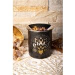 Wierookbrander Lotus met RVS schaal2