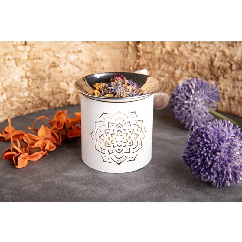 Wierookbrander Mandala met RVS schaal2