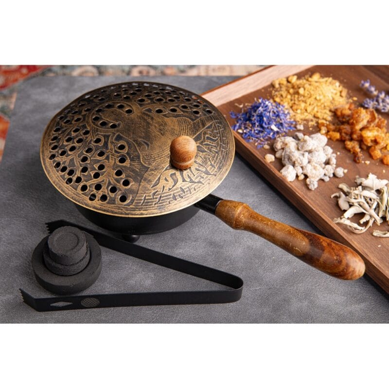 Wierookbrander met handvat Boeddha2