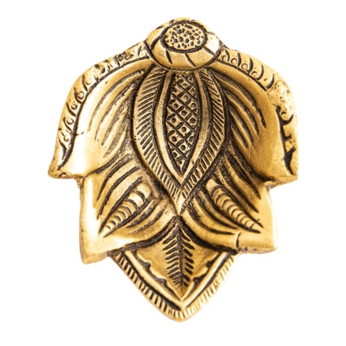 Gheelamp Blad messing zwaar2