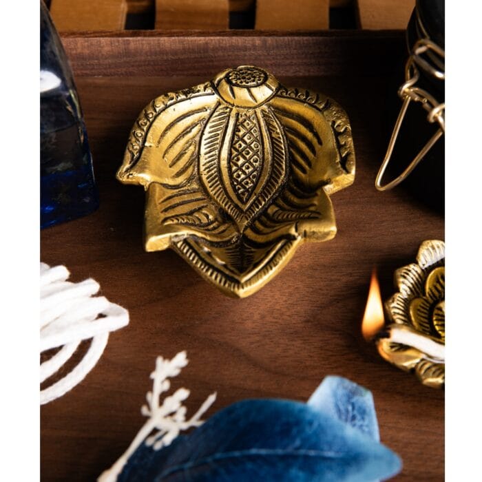 Gheelamp Blad messing zwaar3