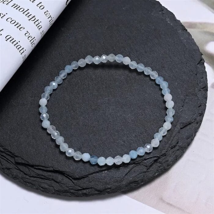 Aquamarijn armband 3 mm voor kinderen2