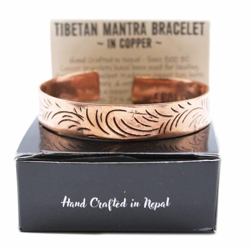 Tibetaanse armband van Koper breed