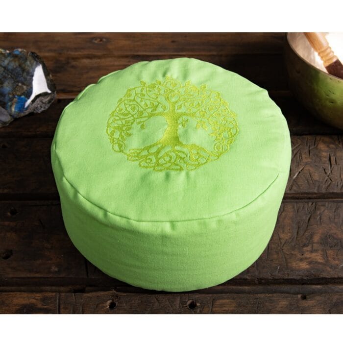 Meditatiekussen Levensboom groen2